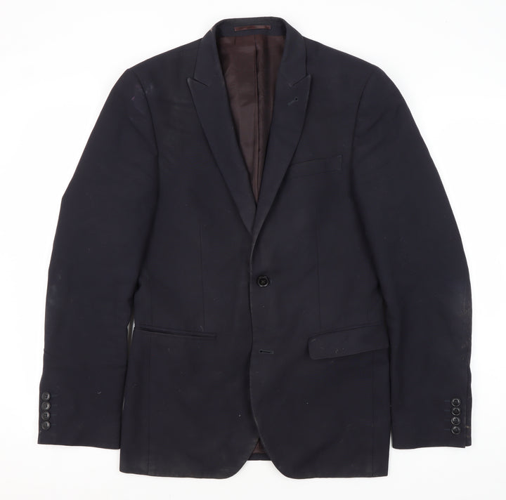 Next Men's Black Blazer, Slim Fit, Size 36, Excellent