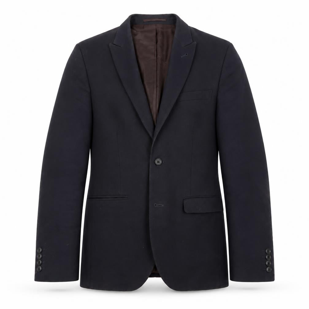 Front view of Next Men's Black Blazer, Slim Fit, size 36, Excellent
