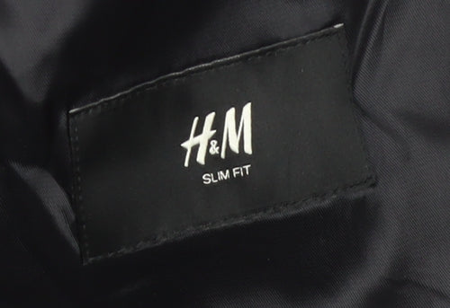 H&M Men's Black Slim Blazer Size 38R
