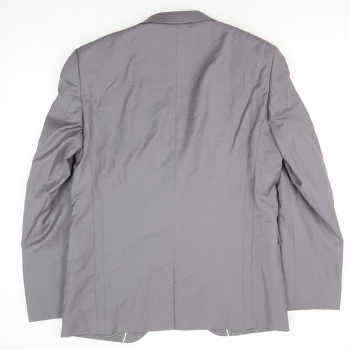 Next Men's Grey Blazer Size 40R Regular Fit