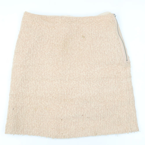 Marks and Spencer Women Beige Pencil Skirt Size 8