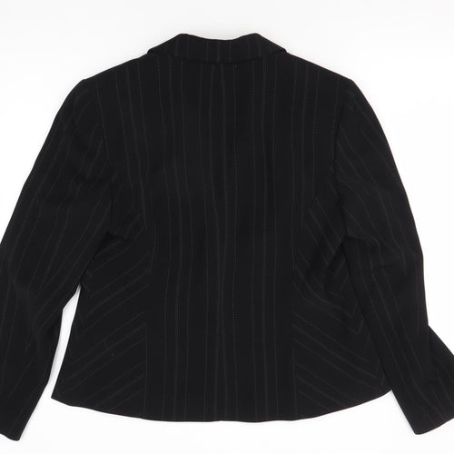 Next Women's Black Pinstripe Suit Jacket, Size 14
