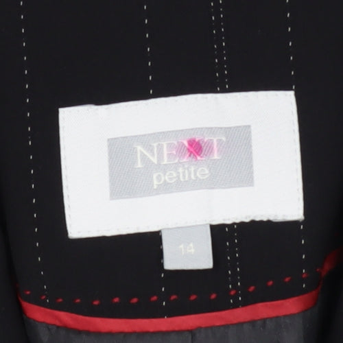 Next Women's Black Pinstripe Suit Jacket, Size 14