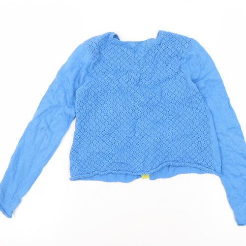 Mini Boden Blue Girls' Cardigan, Long Sleeve 7-8 Years
