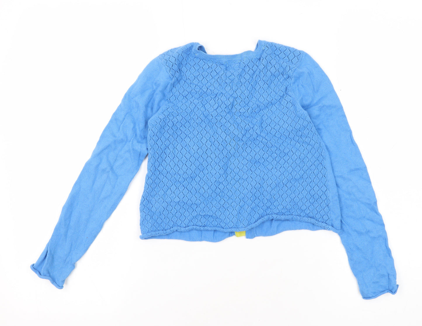 Mini Boden Blue Girls' Cardigan, Long Sleeve 7-8 Years