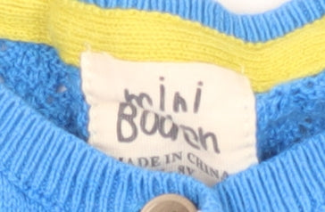 Mini Boden Blue Girls' Cardigan, Long Sleeve 7-8 Years