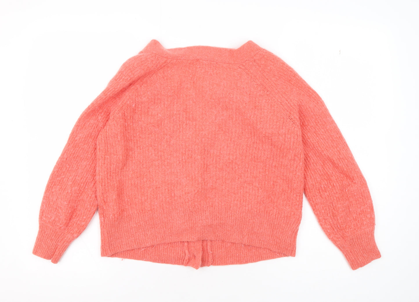 Hush Women's Pink V-Neck Cardigan, Size M, Casual Knit