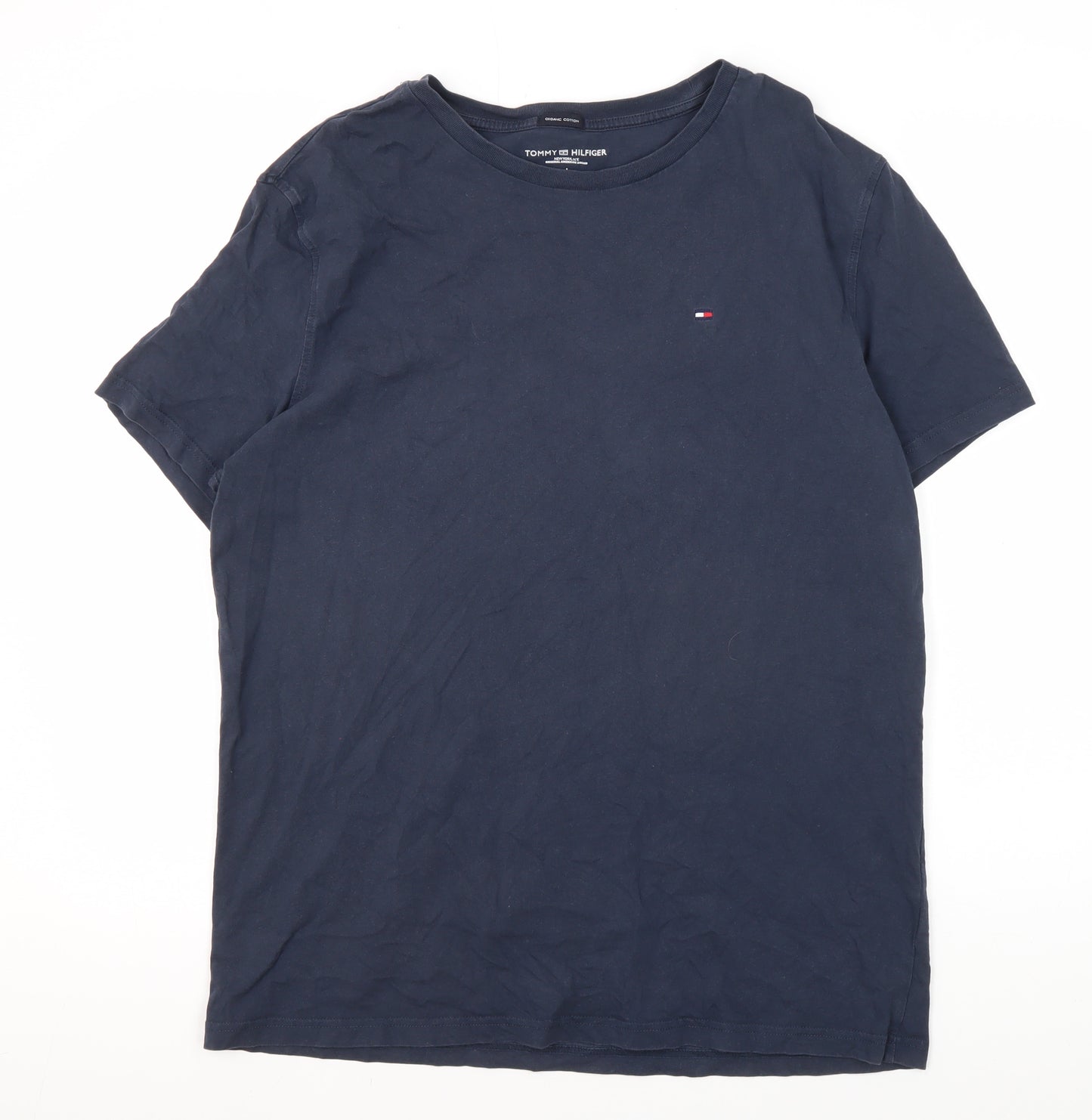 Tommy Hilfiger Men's Blue Cotton T-Shirt L