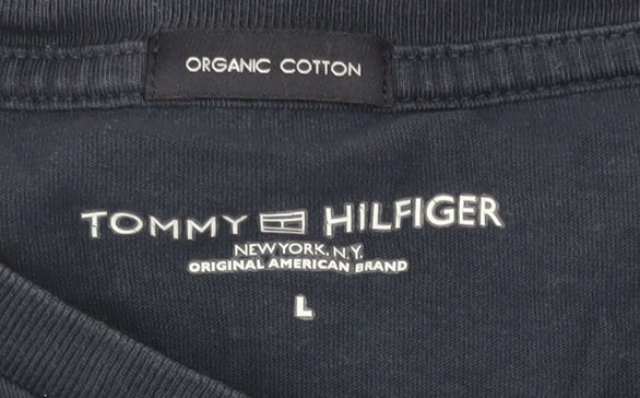 Tommy Hilfiger Men's Blue Cotton T-Shirt L