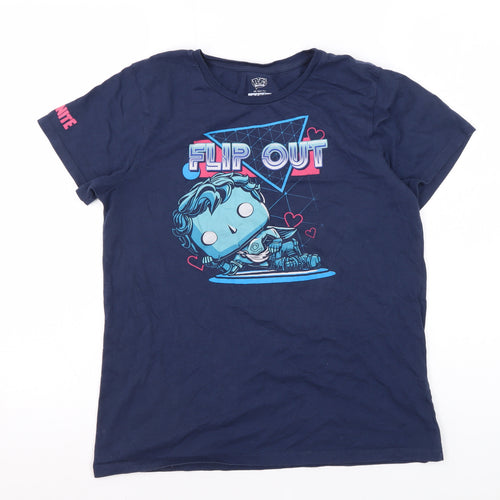 Fortnite Unisex Kids Blue XL Graphic T-Shirt