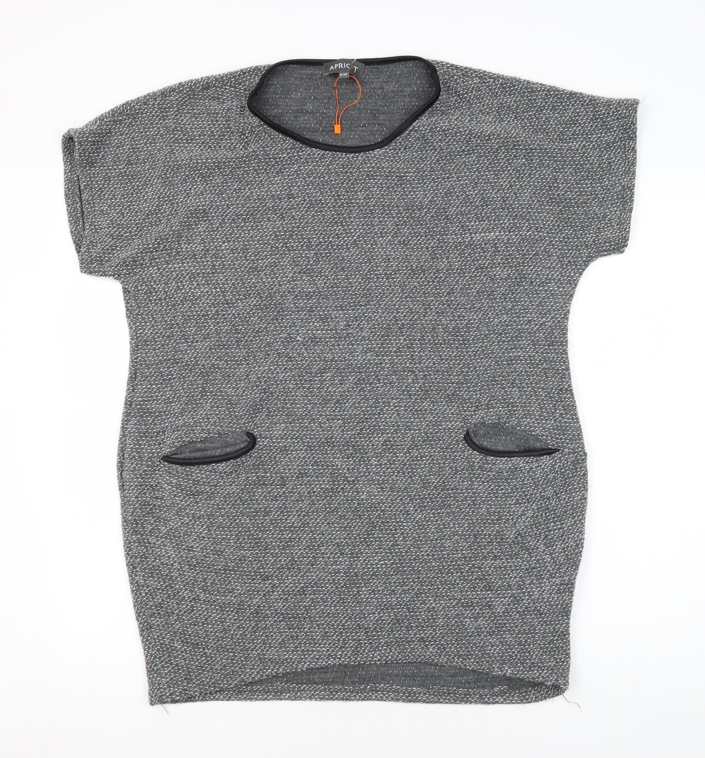 Apricot Women's Grey Knit Tunic Jumper, S