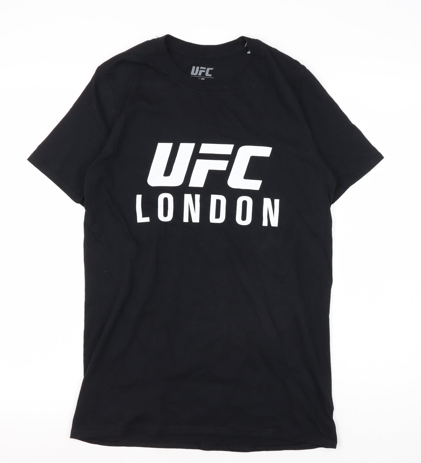 UFC Men's Black Graphic T-Shirt, Size S, Sporty Style