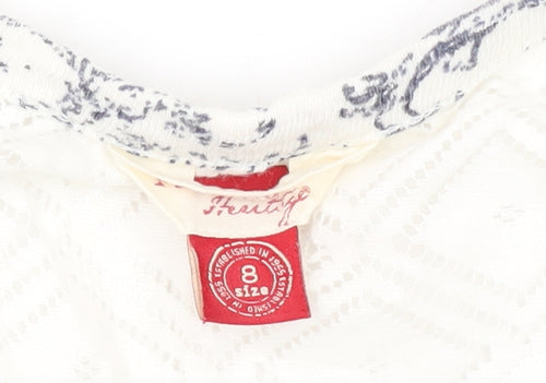 Matalan Women's White Lace Floral Blouse Size 8
