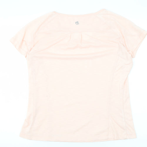 Craghoppers Women's Pink T-Shirt UK 12 Moisture Wicking
