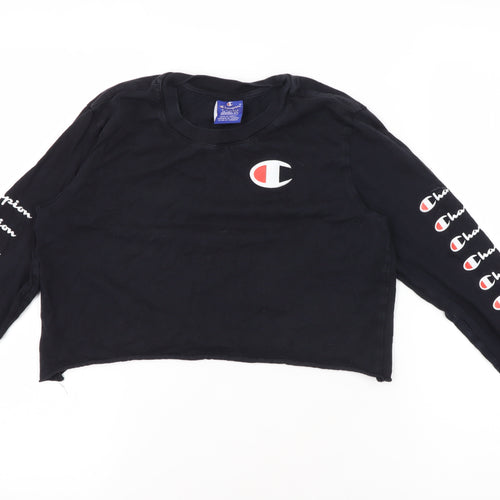 Champion Women's Black XS Cropped T-Shirt