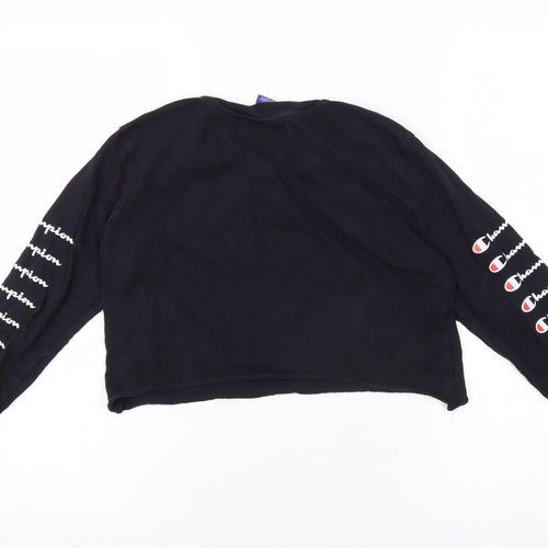 Champion Women's Black XS Cropped T-Shirt