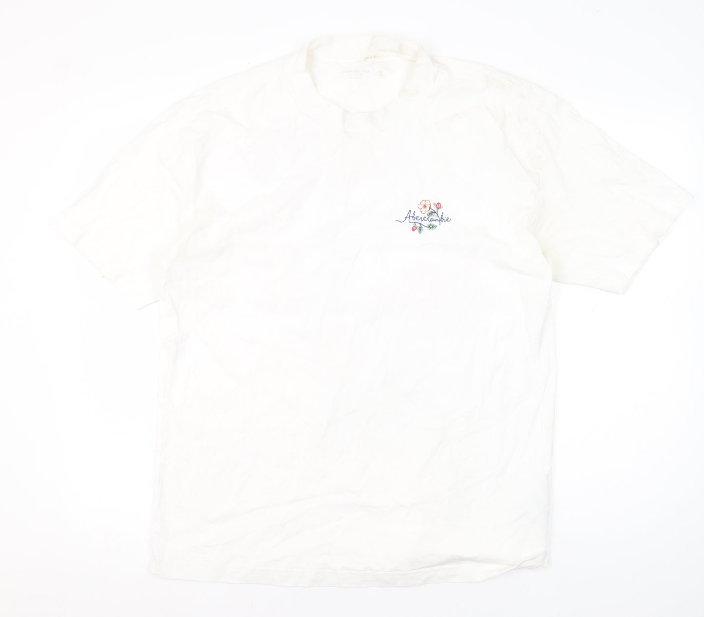 Abercrombie & Fitch White Floral Men's M T-Shirt