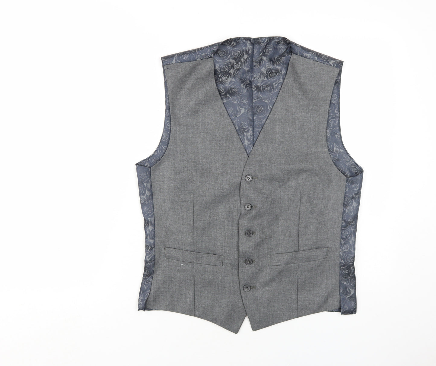 Scott & Taylor Grey Suit Waistcoat for Men, Size 38R