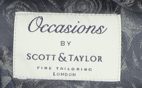 Scott & Taylor Grey Suit Waistcoat for Men, Size 38R