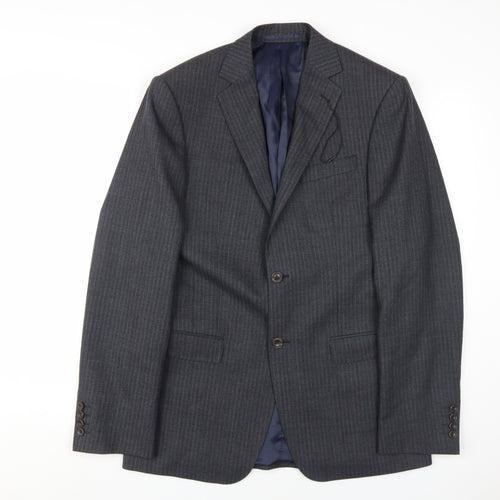 Marks and Spencer Men's Grey 38 Blazer Long Fit