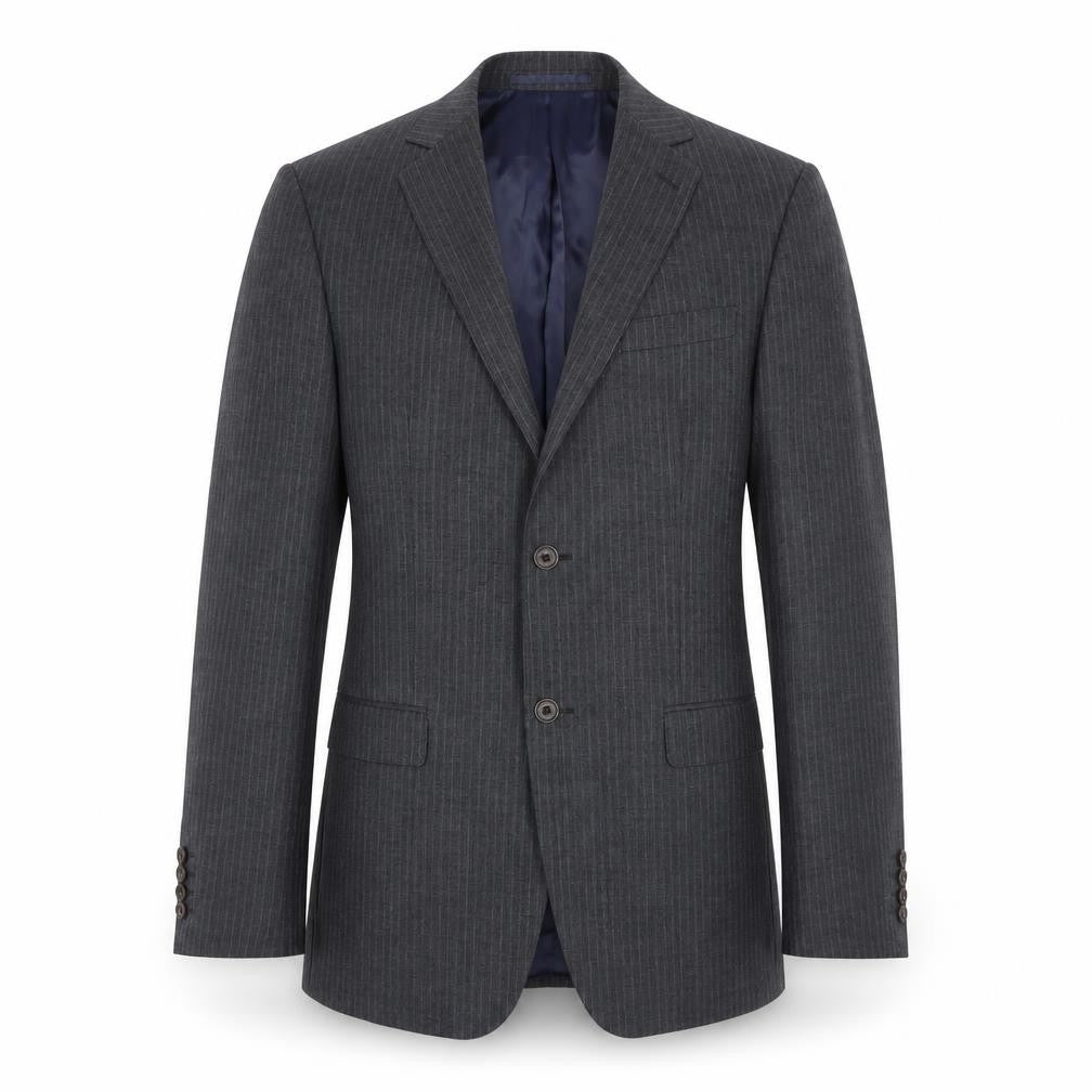 Front view of Marks & Spencer Men's Grey 38 Blazer Long Fit
