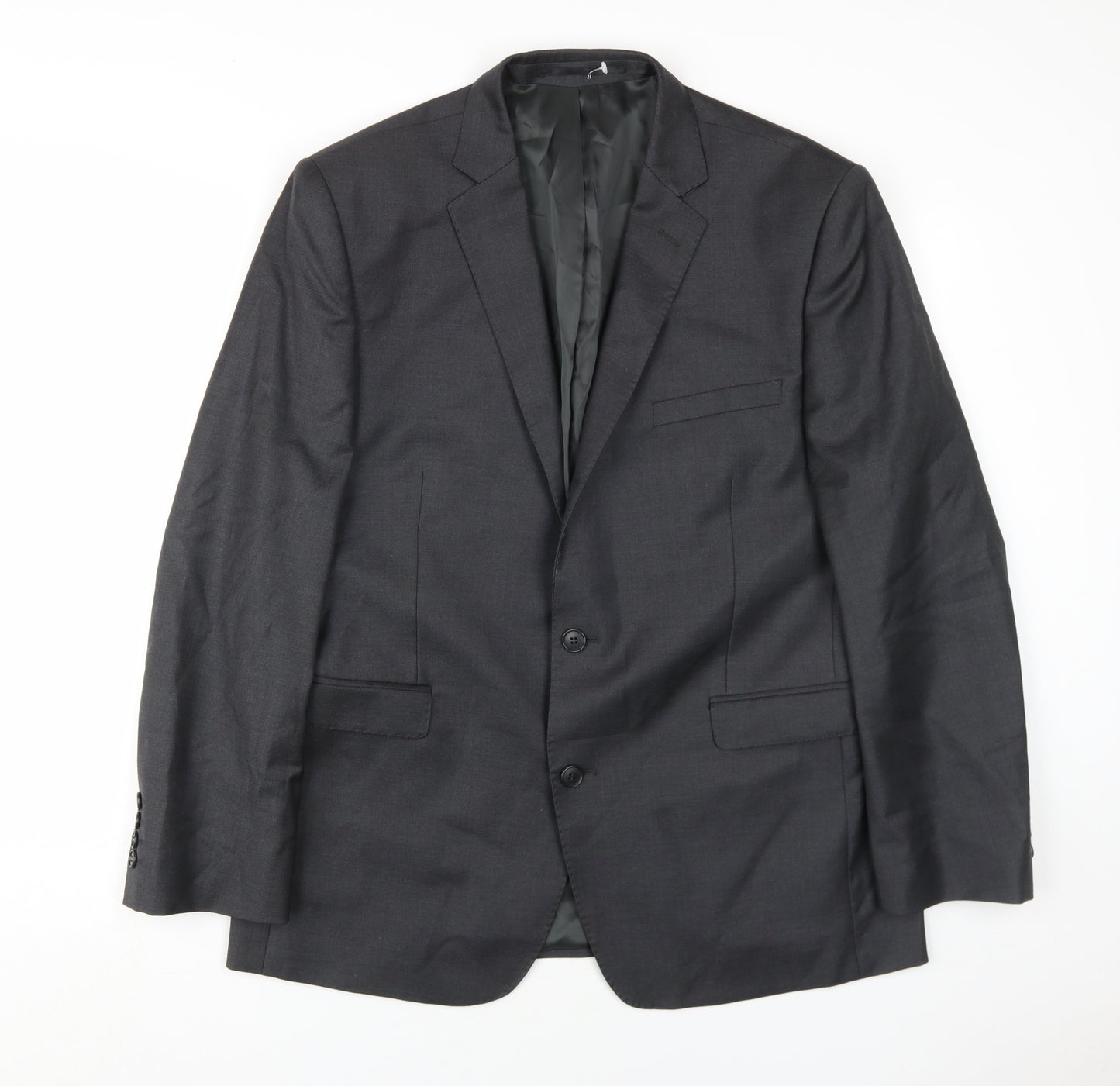 Lanificio Cerruti Men's Black Blazer, Short Fit, 42S