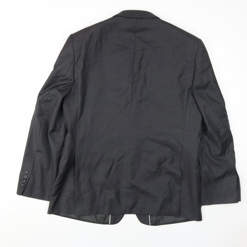 Lanificio Cerruti Men's Black Blazer, Short Fit, 42S