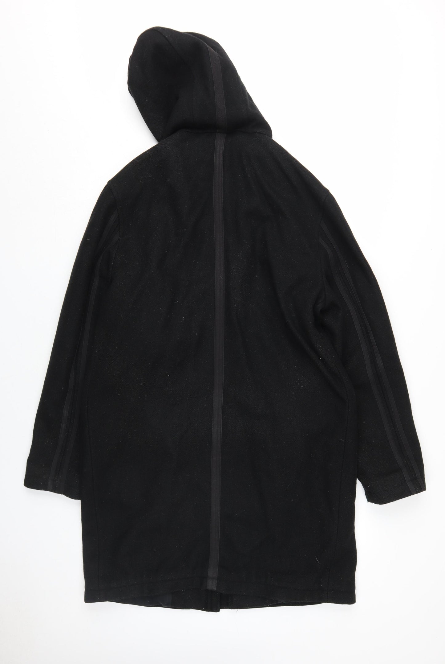 River Island Men's Black Wool Parka Coat Size S