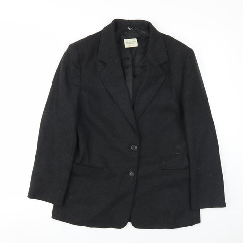 United Colors of Benetton Women's Black Blazer Size 12