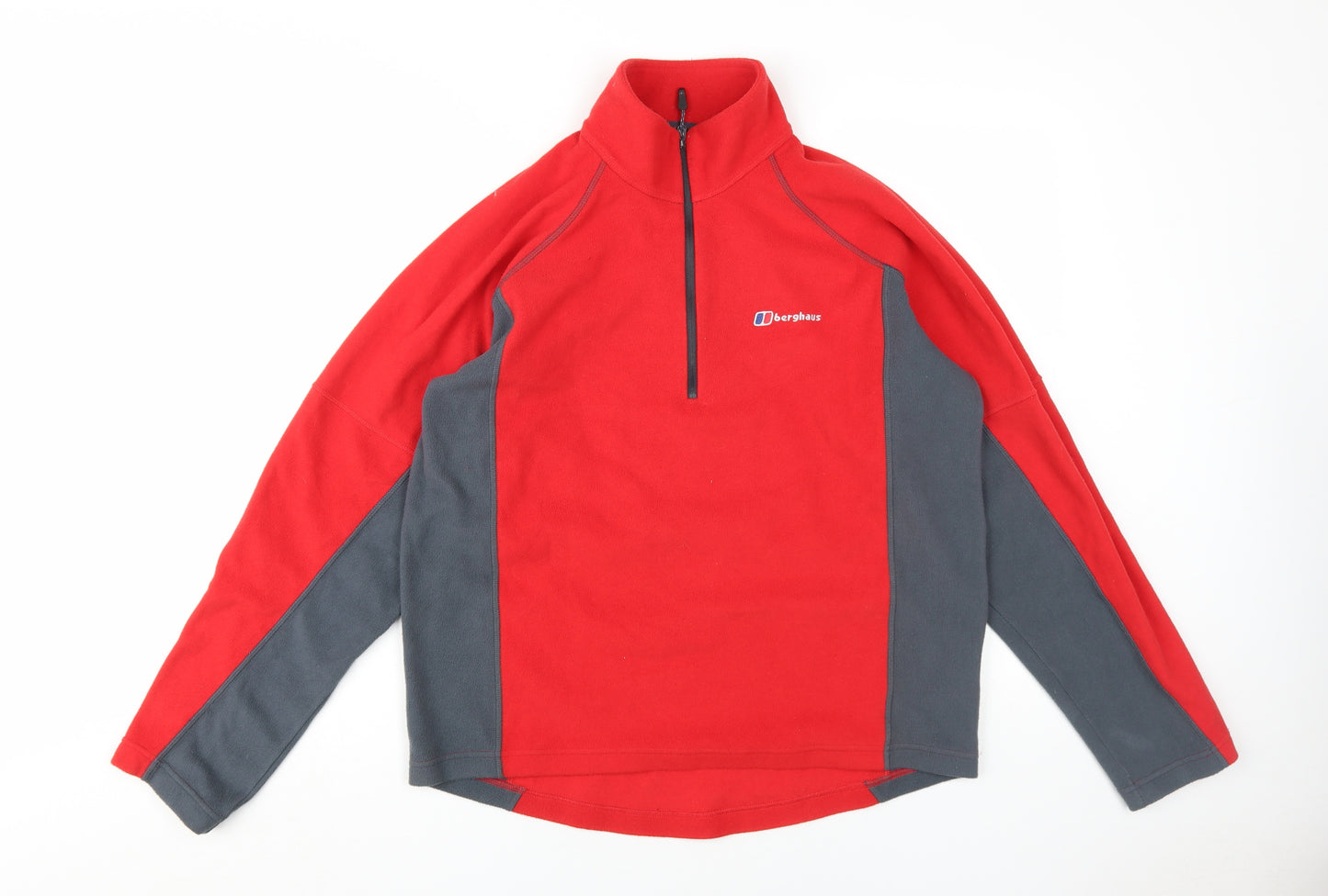 Berghaus Men's Red 1/2 Zip Fleece Sweatshirt M