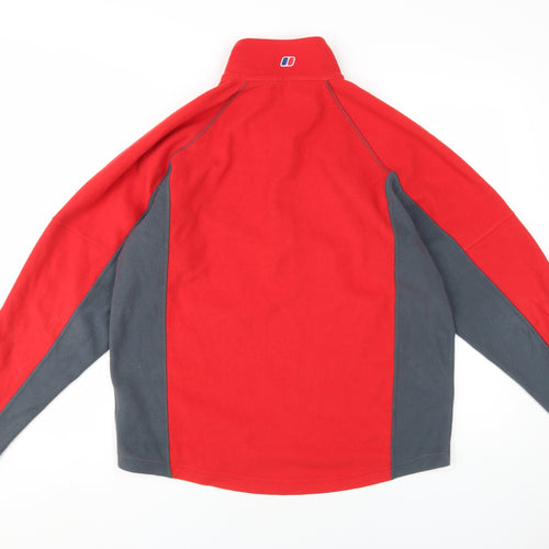 Berghaus Men's Red 1/2 Zip Fleece Sweatshirt M