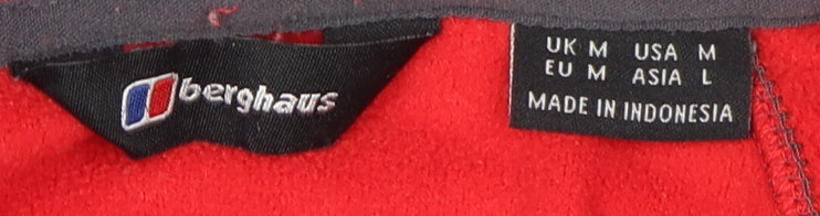 Berghaus Men's Red 1/2 Zip Fleece Sweatshirt M
