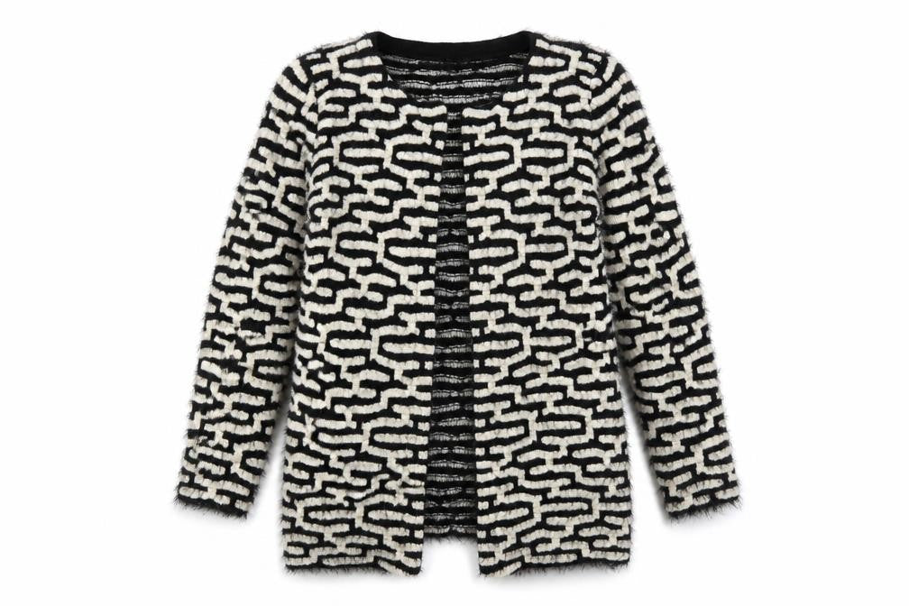 Front view of Sugar Crisp Women's Black Cardigan M