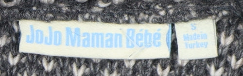 JoJo Maman Bébé Women's Grey Knit Pullover Jumper S