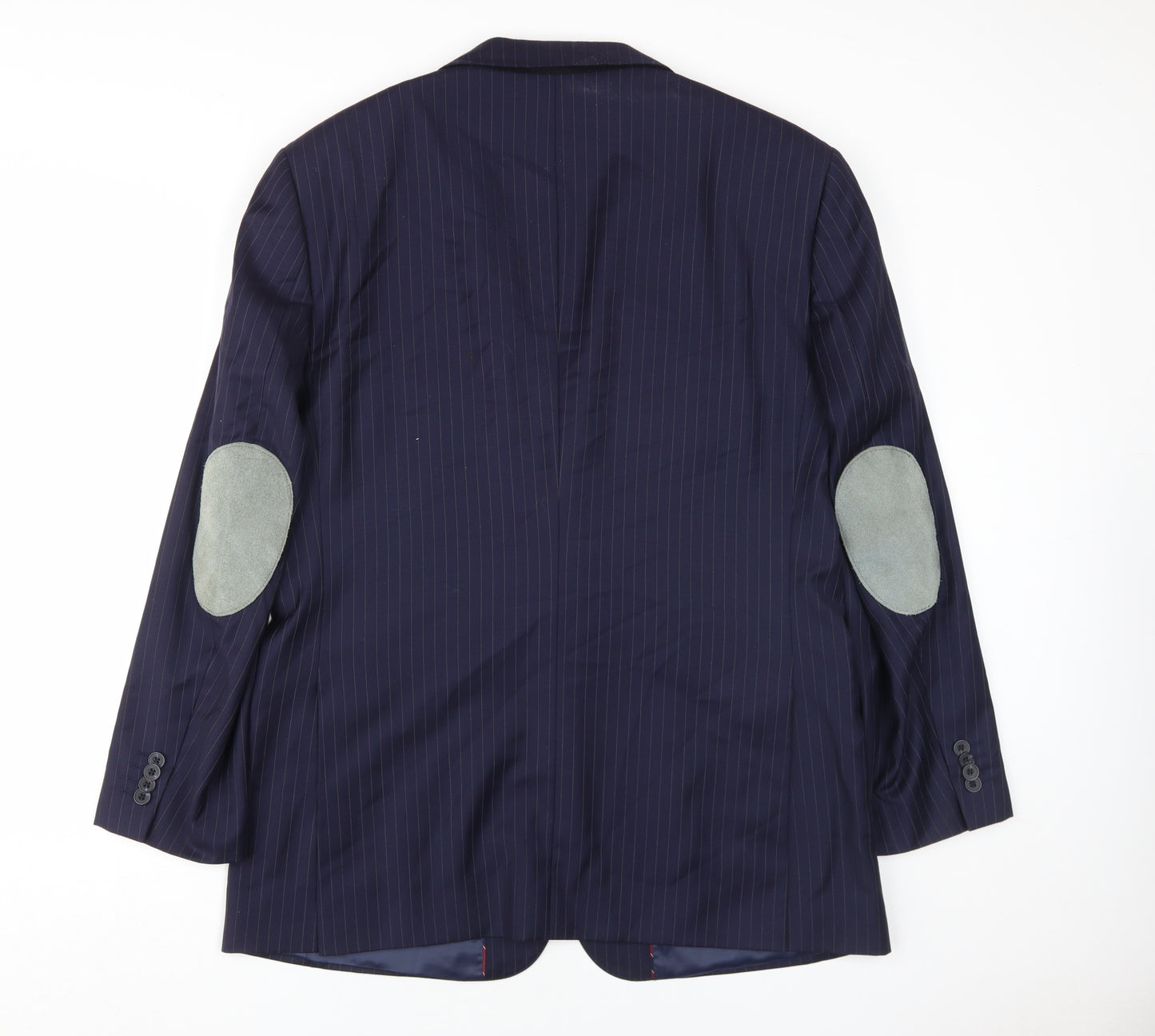 T.M. Lewin Men’s Blue Striped Wool Blazer 42S