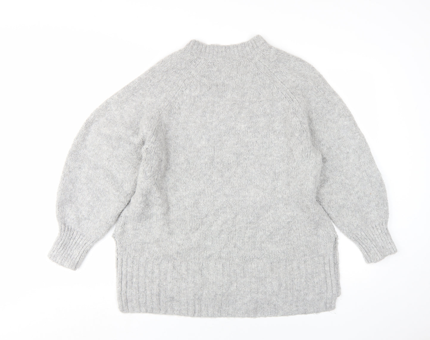 Marks and Spencer Women's Grey V-Neck Pullover Jumper Size 12