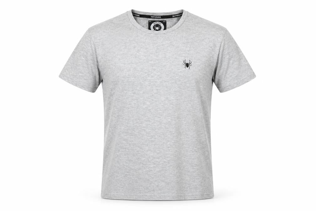 Front view of Intense Men's Grey Short Sleeve T-Shirt -, size S