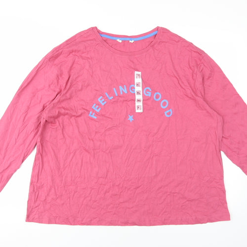 Marks and Spencer Women's Pink XL Long Sleeve T-Shirt
