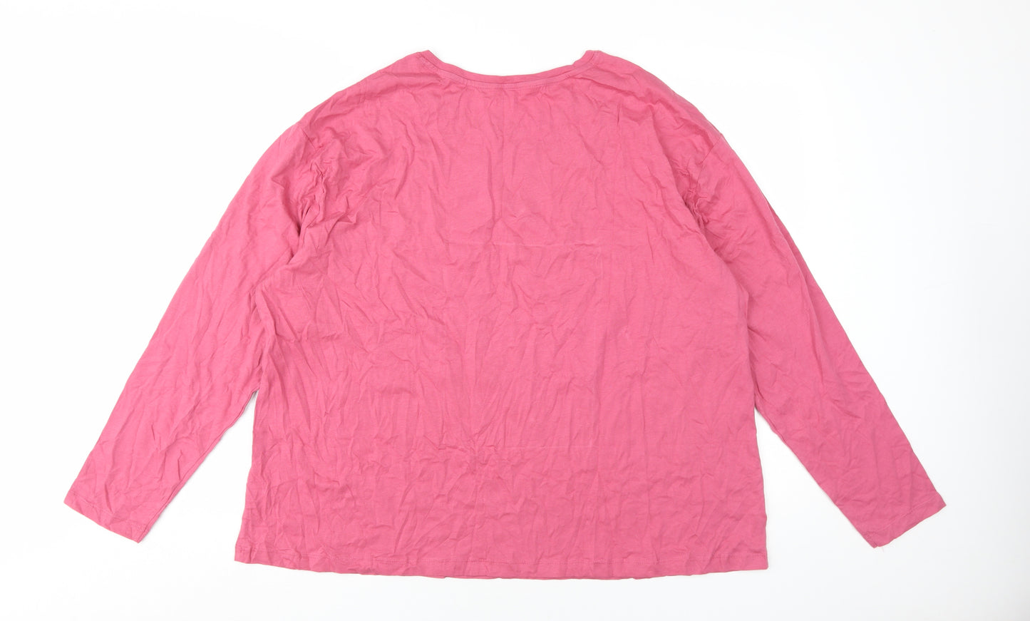 Marks and Spencer Women's Pink XL Long Sleeve T-Shirt