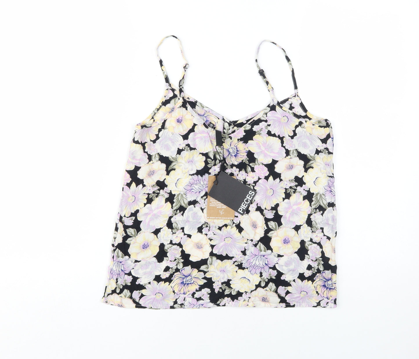 PIECES Women's Multicoloured Floral Camisole Tank XS