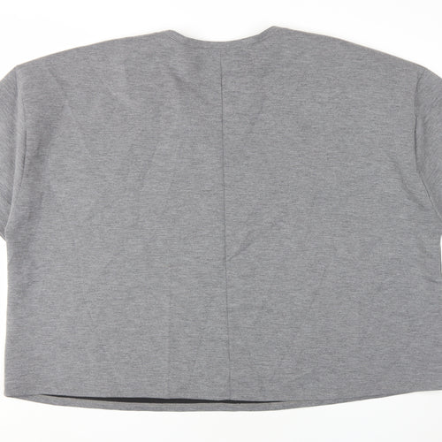 ASOS Women Grey Basic T-Shirt UK 30 Relaxed Fit