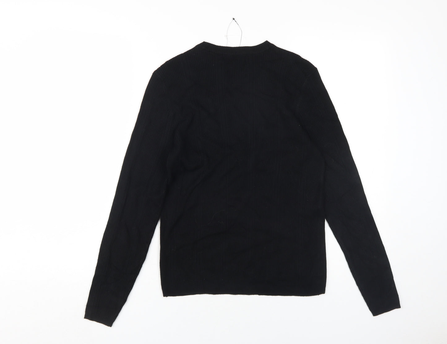 Marks and Spencer Women's Black Jumper, Size 12, Crew Neck
