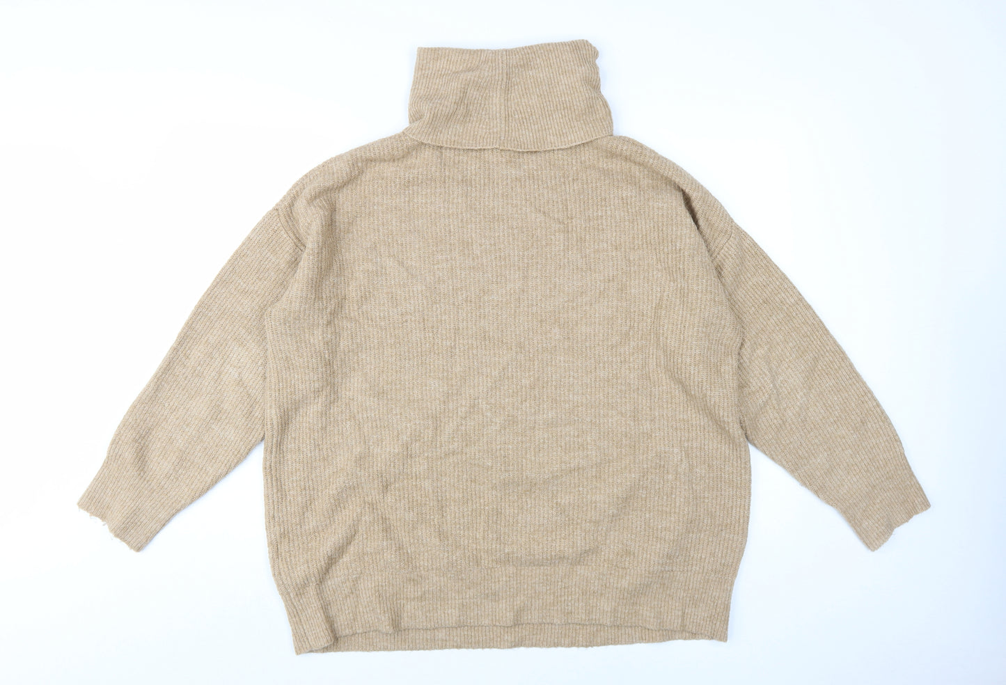 New Look Women's Beige Roll Neck Pullover Jumper - M