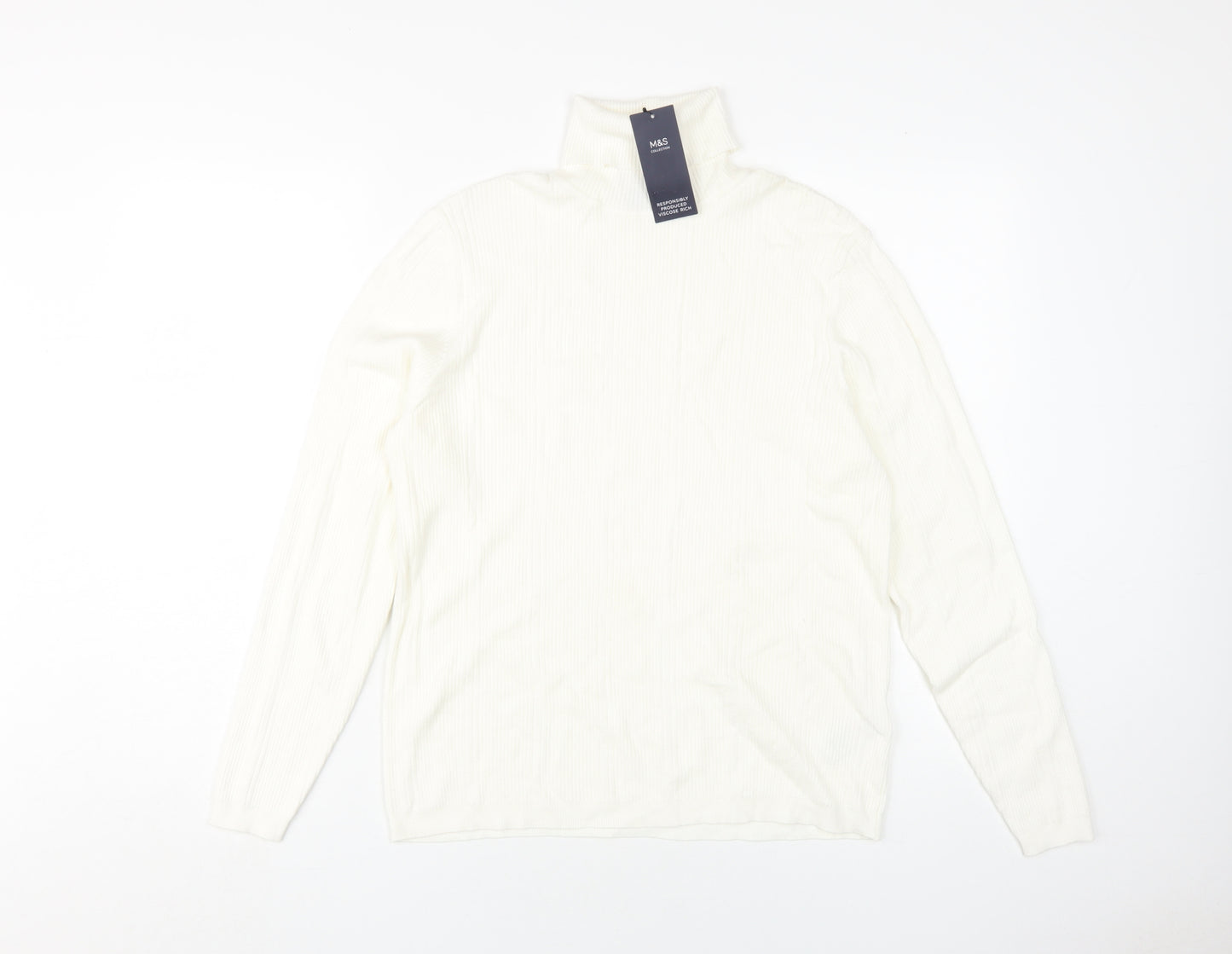 Marks and Spencer Women's Ivory Pullover Jumper Size 18