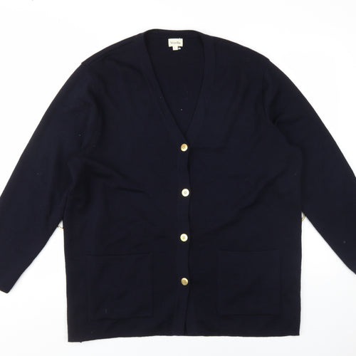Viyella Women's Blue Cardigan L - Merino Wool
