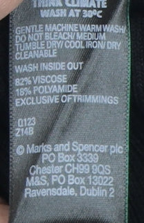Marks and Spencer Women's Black Jumper, Size 12, Crew Neck