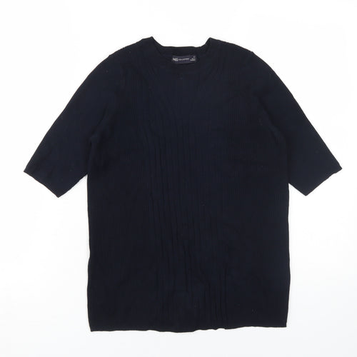 Marks and Spencer Women's Black Cable-Knit Pullover