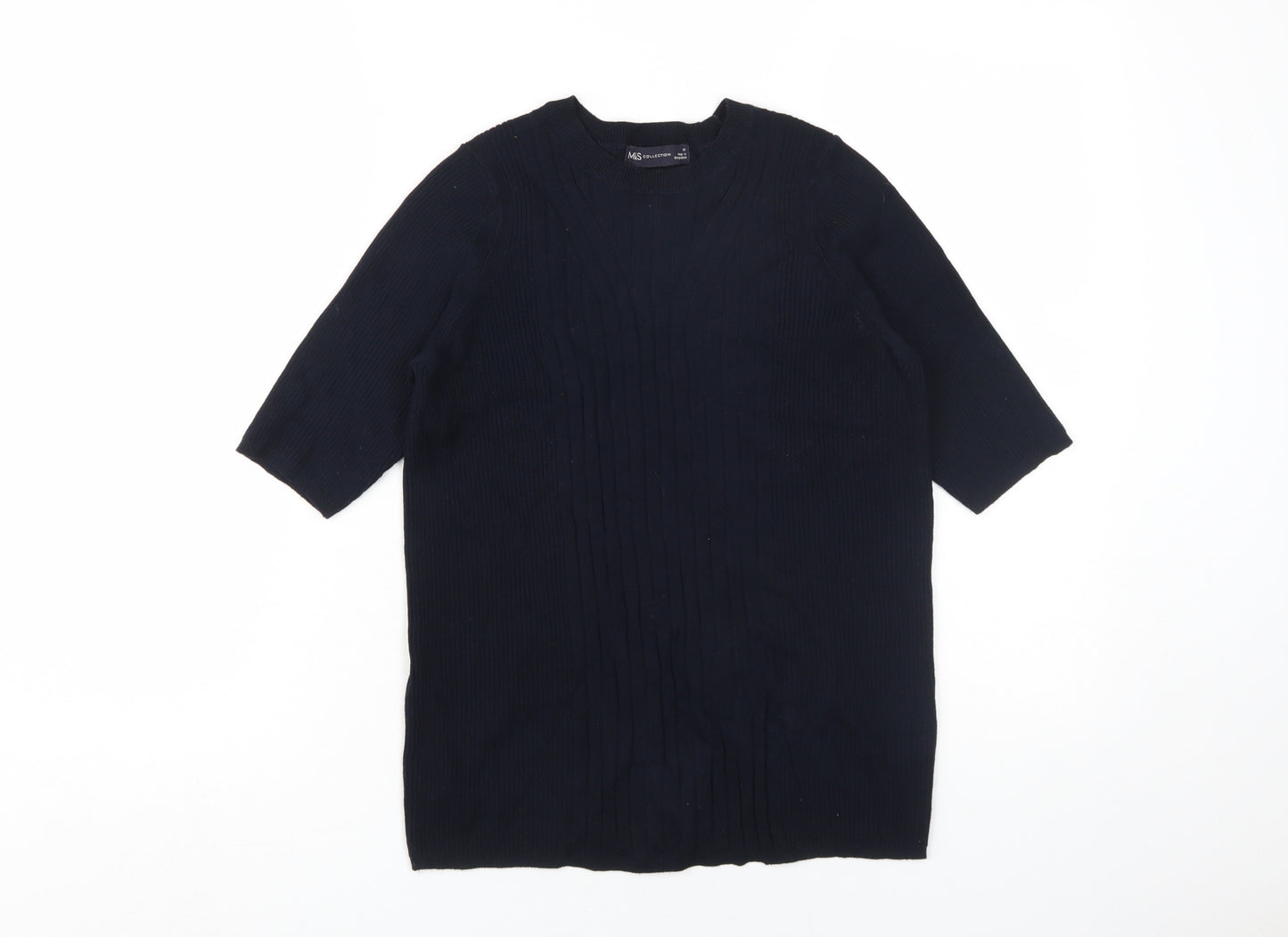 Marks and Spencer Women's Black Cable-Knit Pullover