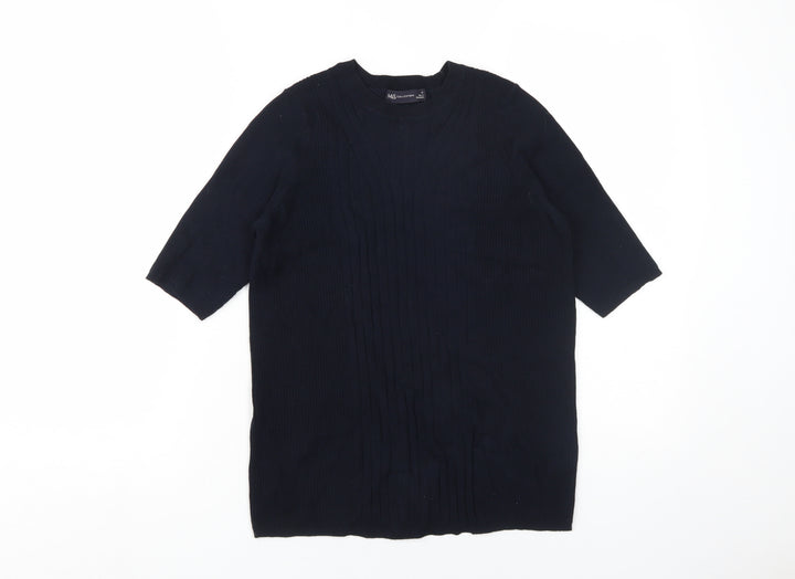 Marks and Spencer Women's Black Cable-Knit Pullover