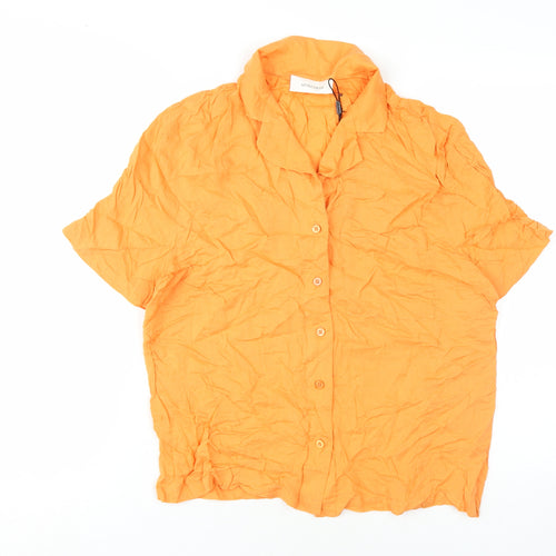 MyraSwim Women's Orange Button-Up Shirt - Size S